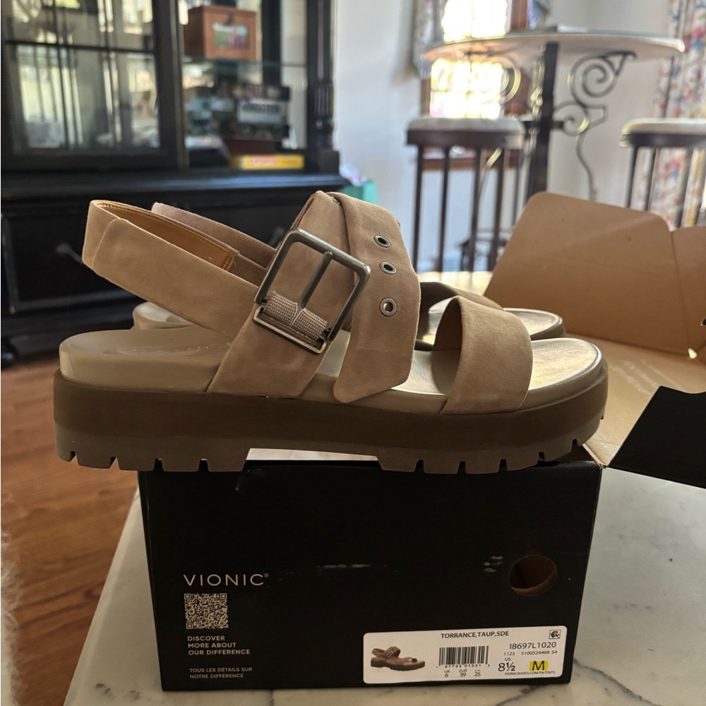 Vionic Taupe Sandals - Picture 3 of 3